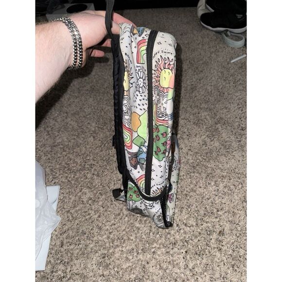 JanSport Cross Town Backpack DIY Color Me Custom Rainbow White‎ GREAT CONDITION - Picture 6 of 6